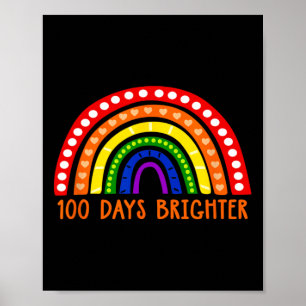 Tage Hellerer Spaß Lehrer 100. Schultag Poster