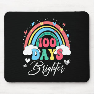 Tage Hellseher Rainbow Lehrer Student 100th Day Sc Mousepad