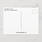 Tage Hütten Postkarte aus Cape Cod Bay angezeigt (Rückseite)