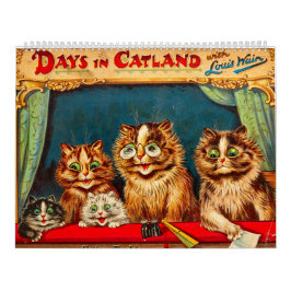 Tage in CatLand, Kalender von Louis Wain