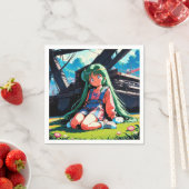 Tage in Overalls Serviette (Beispiel)