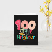 Tage JubiläumslehrerStudentInnen glücklich 100. Karte (Gelbe Blume)