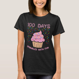 Tage mit Spaß Cupcake 100h Schultag gespalten T-Shirt