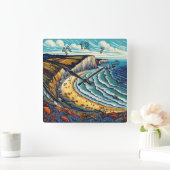 Tage Quadratische Wanduhr (Zuhause)