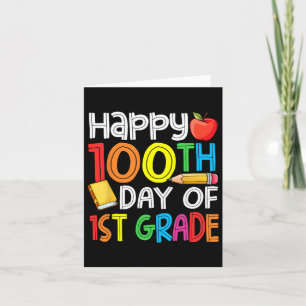Tage Schlauer Erster Schultag 100. Schultag 1. G Karte