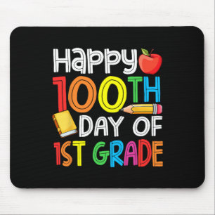 Tage Schlauer Erster Schultag 100. Schultag 1. G Mousepad