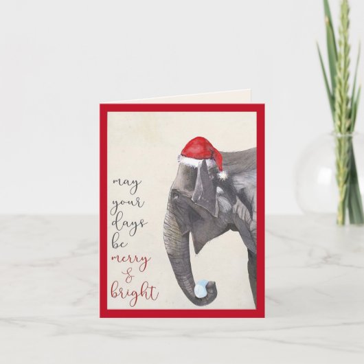 Tage seien fröhliche und helle Weihnachtskarte Karte (Vorderseite)