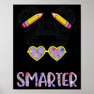 Tage Smarter Girls Messy Bun Niedlich 100th Day of Poster