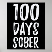 Tage Sober Herzlichen Glückwunsch Sobriety Poster (Vorne)