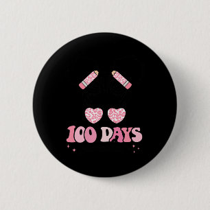 Tage Sweeter 100 Tage der Schule Messy Bun Black G Button