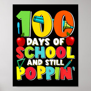 Tage und noch Poppin Kids Kostüm 100. Tag der SC Poster