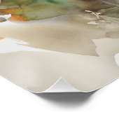 Tage vergangen, roter Lieferwagen im Herbst Poster (Ecke)