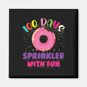 Tage voller Spaß Donuts glücklich 100. Tag Magnet