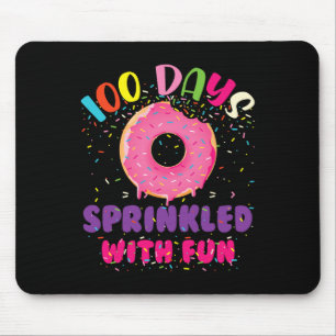 Tage voller Spaß Donuts glücklich 100. Tag Mousepad