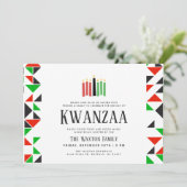 Tage von Kwanzaa | Einladung von Feiertagen (Stehend Vorderseite)