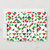 Tage von Kwanzaa | Einladung von Feiertagen (Rückseite)