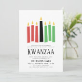Tage von Kwanzaa | Party Ansammlung Einladung (Stehend Vorderseite)