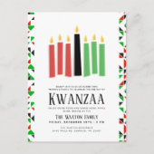 Tage von Kwanzaa | Party-Ereignis Postkarte (Vorderseite)