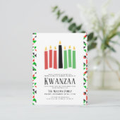 Tage von Kwanzaa | Party-Ereignis Postkarte (Stehend Vorderseite)