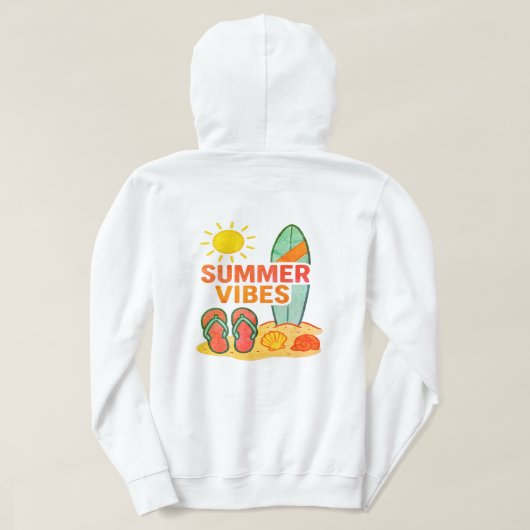 Tage vor dem Strand Hoodie (Design Rückseite)