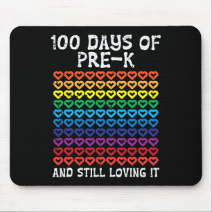 Tage vor der KI Liebe Hört 100. Tag der Schule Ki Mousepad
