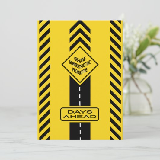 Tage vor feiertagskarte (Stehend Vorderseite)