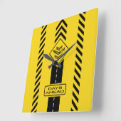 Tage vor quadratische wanduhr (Winkel)