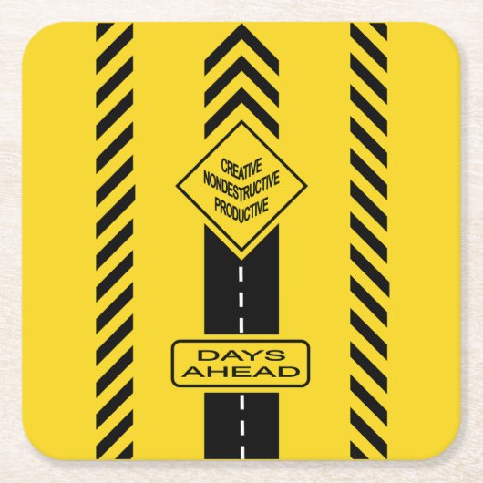 Tage vor rechteckiger pappuntersetzer (Vorderseite)