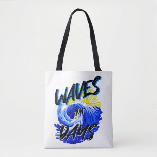 Tage-Wellen, Beach Life, Ocean Lover Art Tasche