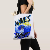 Tage-Wellen, Beach Life, Ocean Lover Art Tasche (Von Nahem)