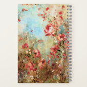 Tagebuch der rosa Aquarell-Blume Notizblock (Rückseite)