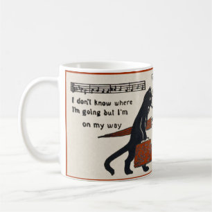 Tagebuch einer bösen Katze Tasse (Vintage schwarze