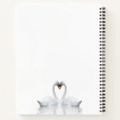 Tagebuch für Weißschwäne Liebe Notizblock (Rückseite)