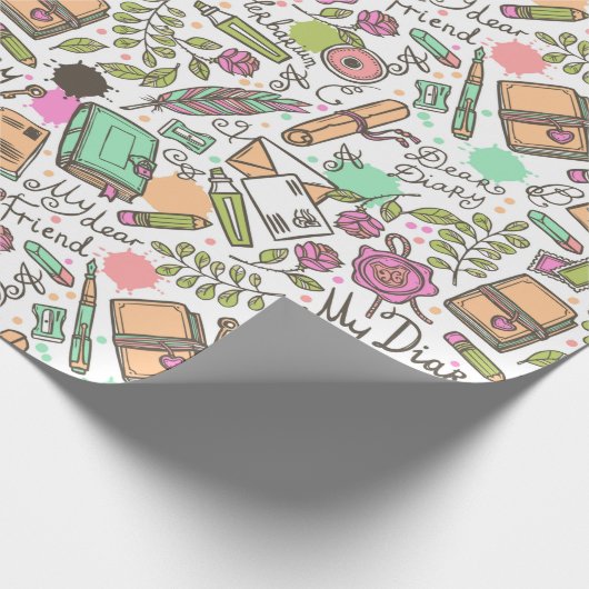 Tagebuch Geschenkpapier (Ecke)