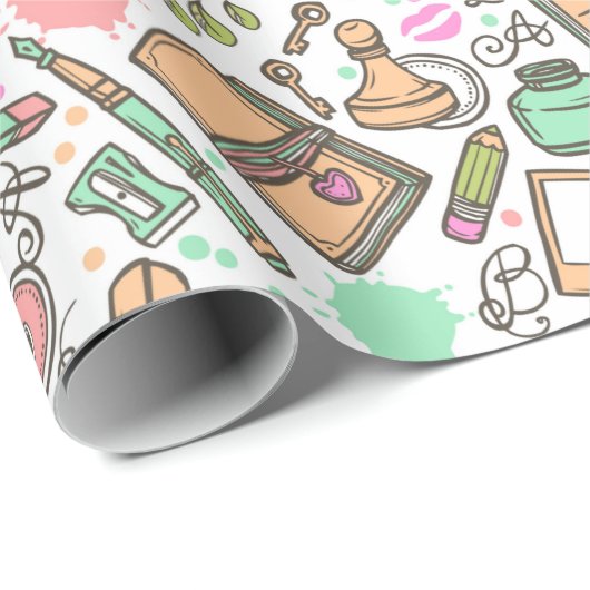 Tagebuch Geschenkpapier (Rolleneckpunkt)