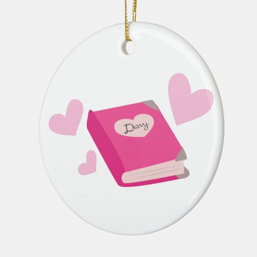 Tagebuch Keramik Ornament (Links)