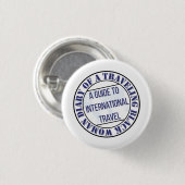 Tagebuch mit einer schwarzen reisenden Schaltfläch Button (Vorne & Hinten)