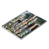 Tagebuch mit farbenfrohem Glas (Linke Seite)