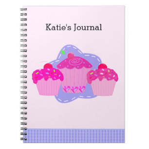 Tagebuch mit rosa Cupcake-Motiv