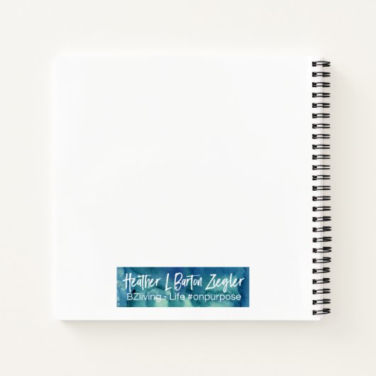 Tagebuch Notizbuch (Rückseite)