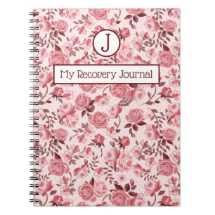 Tagebuch zur Erholung Pink Roses Notizbuch