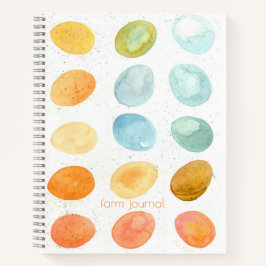 Tagebuch zur Hühnerzucht Frische Eier Farm Journal Notizblock