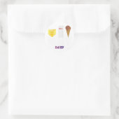 Tagebuchaufkleber Runder Aufkleber (Tasche)