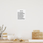 Tagebuchdruck eines Hundes Poster (Küche)