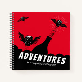 Tagebücher, hausgemachte Weinprobe Notizblock