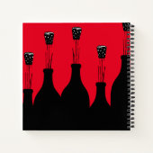 Tagebücher, hausgemachte Weinprobe Notizblock (Rückseite)