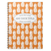 Tagebuchheft für Ananas Notizblock (Vorderseite)