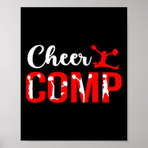Tages der Cheerleader-Wettbewerb Cheerleading-Wett Poster