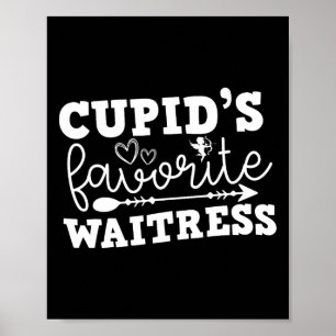 Tages des heiligen Valentins Cupidos Lieblings Bed Poster