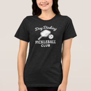 Tages-Trink-PICKLEBALL-CLUB Tri-Blend Shirt